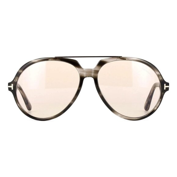 New TOM FORD Aalto Havana Aviator FT1210/S 56E Sunglasses Women - Picture 2 of 4